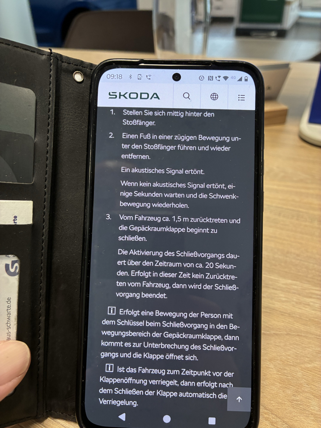 Schliessen Heckklappe